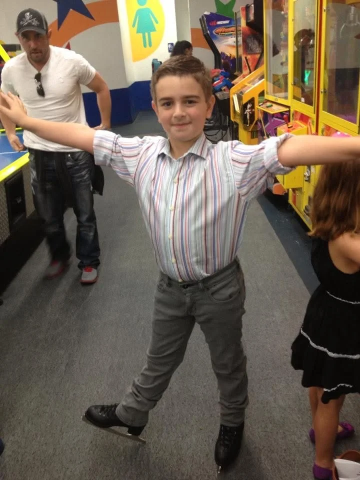 Lucas Appel as a child skater